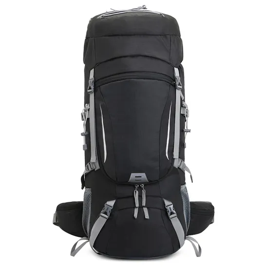 Factory Custom New 60L Hiking Bag Waterproof Backpack with Rain Cover Reflective