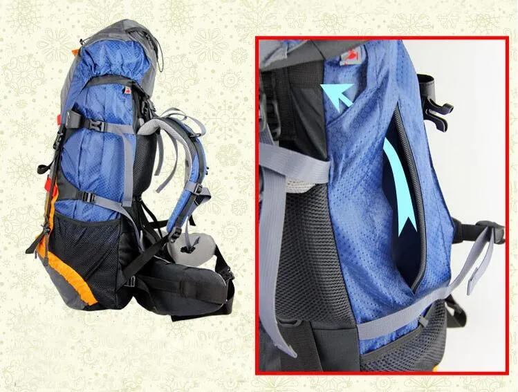 Factory Custom Outdoor Sports Waterproof Mountaineering Backpack Camping Hiking Backpack
