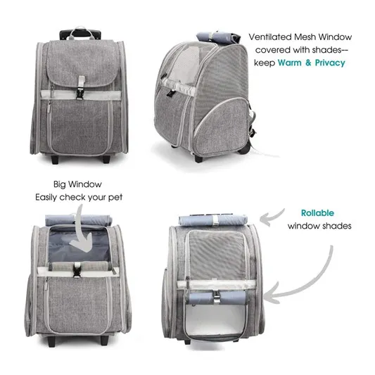Factory Custom Wholesale Hight Quality Pet Backpack Carrier Oxford Mochila Cat Backpack for Travelling Strolling Outdoor