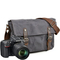 Men Photography Casual Shoulder Bag Oil Wax Canvas Genuine Leather Bag DSLR Camera Bag