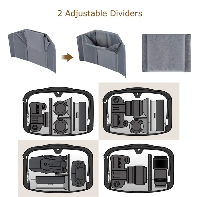 Digital SLR Camera Bag Waterproof Crossbody Camera Bag Shoulder Strap Anti-Theft Camera Shoulder Bag