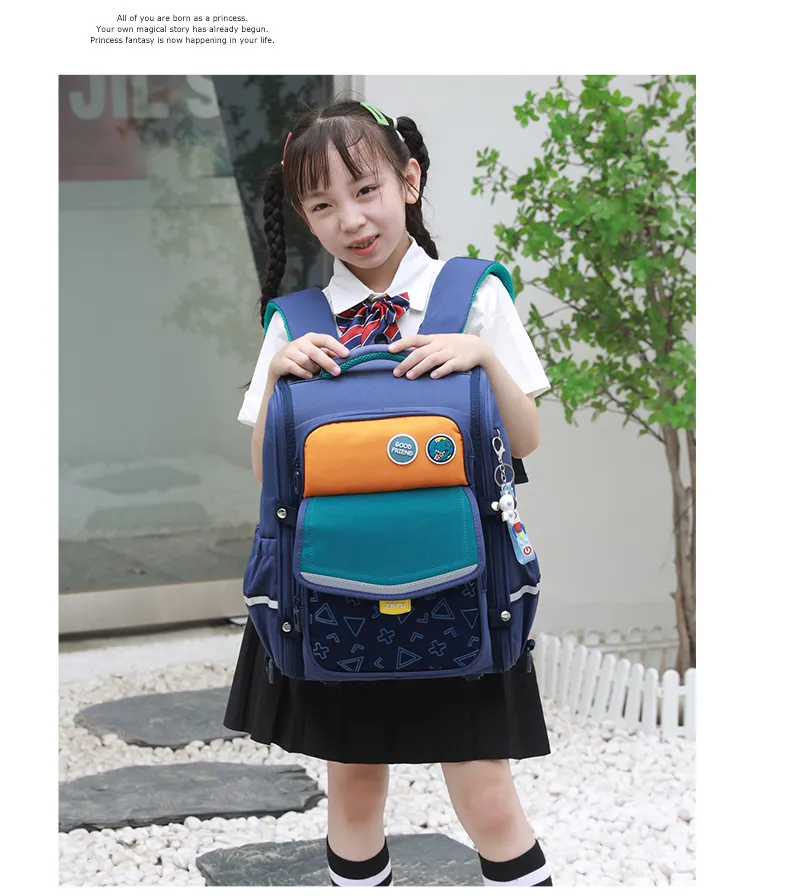 2024 New Children&prime;s School Backpack for Boys and Girks in Grades 1 to 6 to Reduce Burden and Protect Backbone Schoolbag