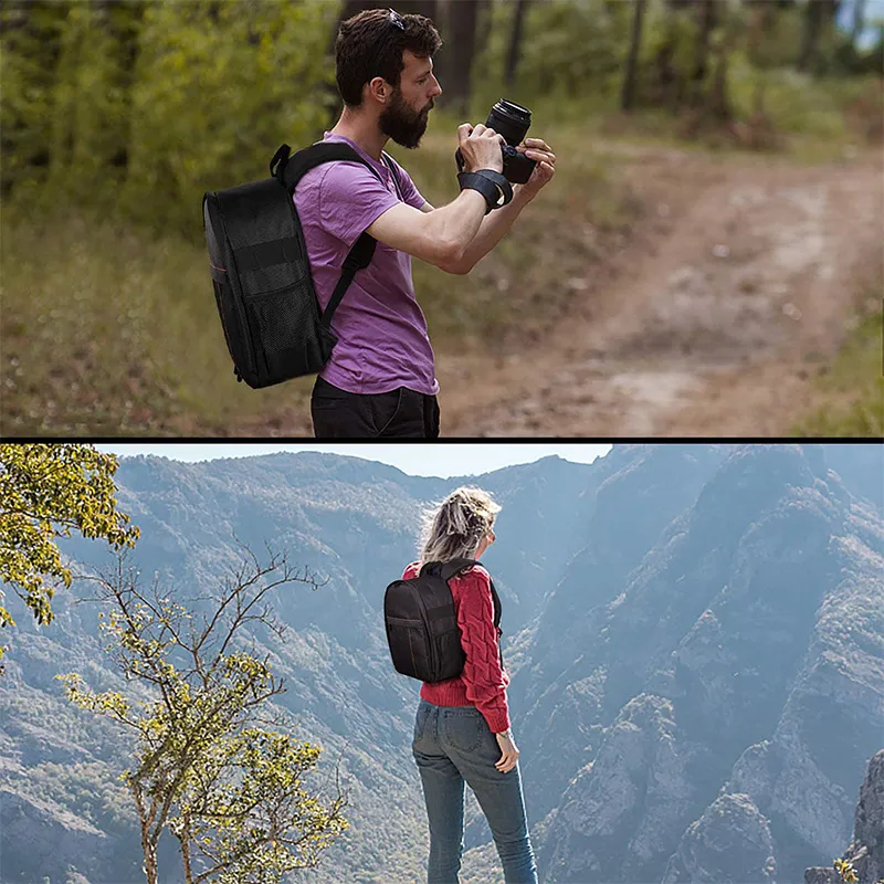 Small Outdoor Photography Backpack Oxford Cloth SLR Digital Leisure Travel Backpack