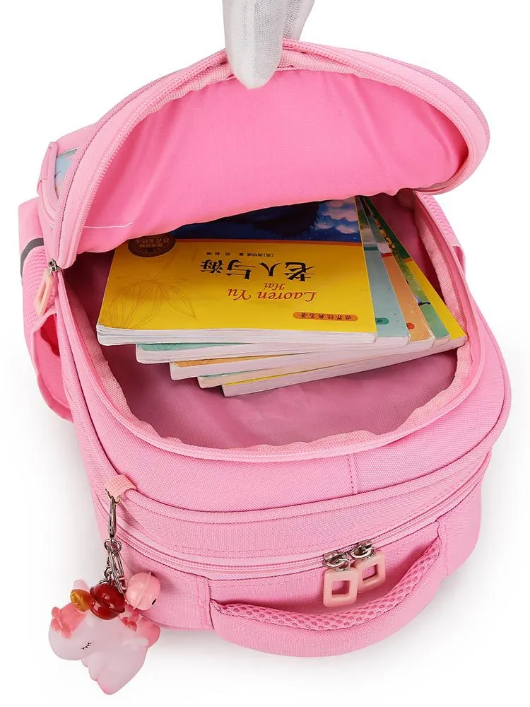 2023 New Children Cartoon Backpack for Girls in Grades 1 to 3 to Reduce Burden and Protect Spine