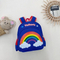 2024 New Rainbow Kindergarten Children Backpack Cute Cartoon Large Capacity Backpack