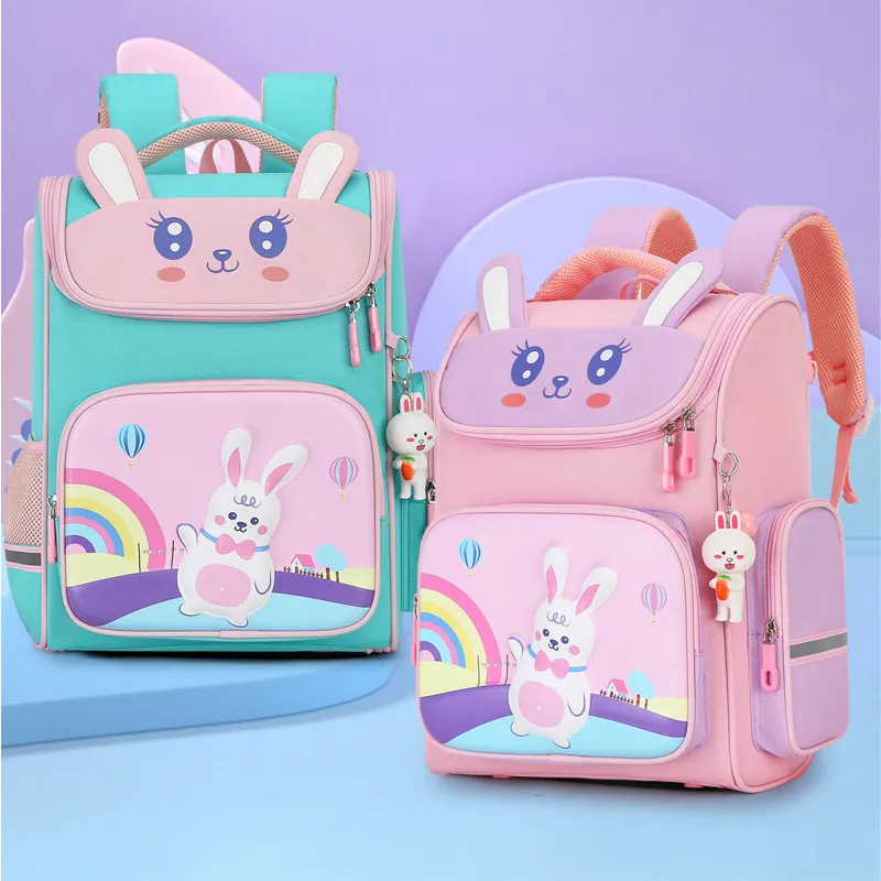 Factory New Backpack for Elementary School Students From Grades 1 to 6 Lightweight Spine Protection Backpack
