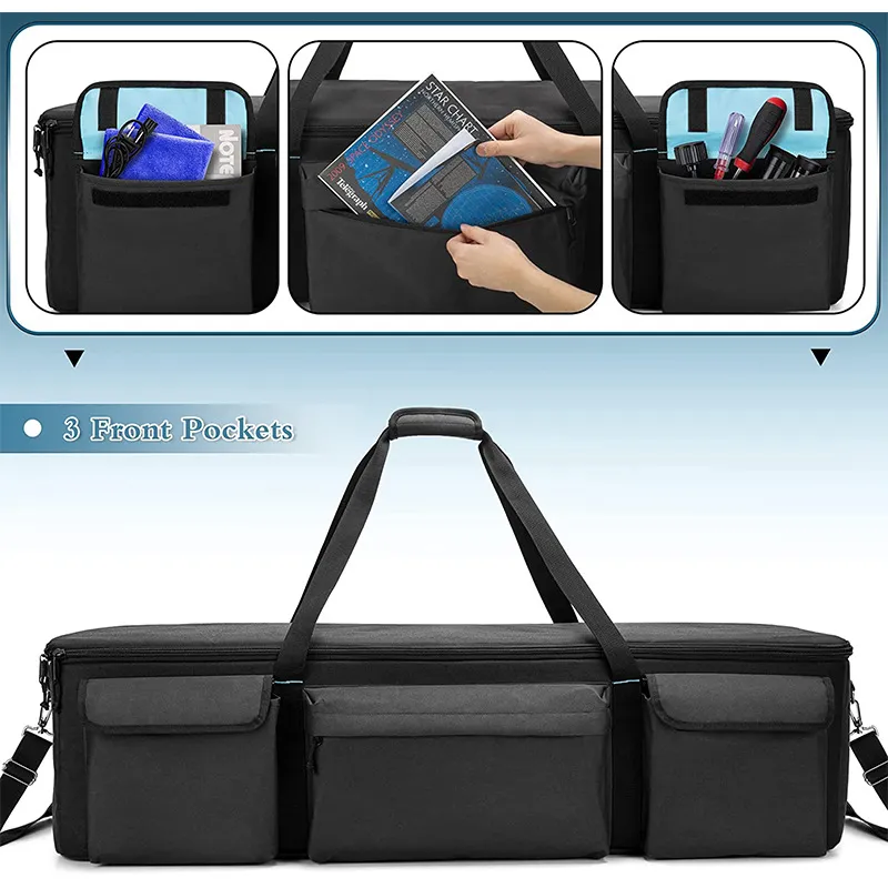 Multifunctional Anti Splash Travel Photography Tripod Storage Bag Outdoor One Shoulder Astronomical Telescope Shock-Absorbing Crossbody Bag