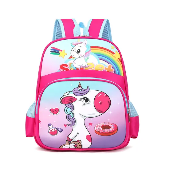 2024 New Childrens School Backpack 1-6 Grade Primary School Boys and Girls Cartoon Cute Lightweight Backpack