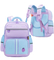 New Boys and Girls Primary School Student Backpack Embroidered to Reduce Burden and Protect Spine Backpack