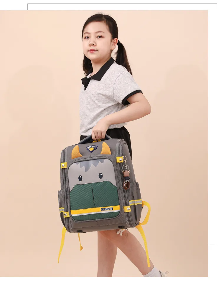 New Shoulder Backpack for Elementary School Students Boys and Girls Cute Cartoon Lightweight Backpack
