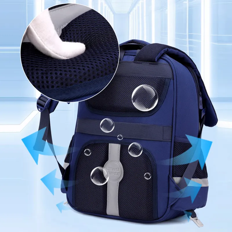 Primary School Backpacks for Grades 1 to 6 Reducing Burden and Protecting Spine Backpacks