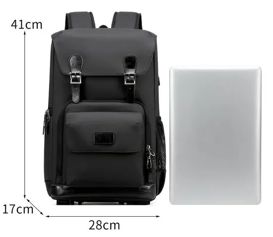 Large Capacity Shoulder Photography Backpack Vintage Canvas Camera Backpack Drone 17 Inch Computer Backpack