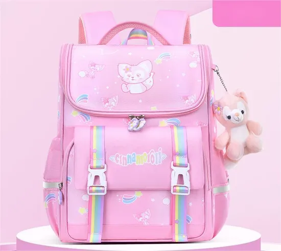 Elementary School Backpack for Girls Children′s Load Reduction Large Capacity Backpack