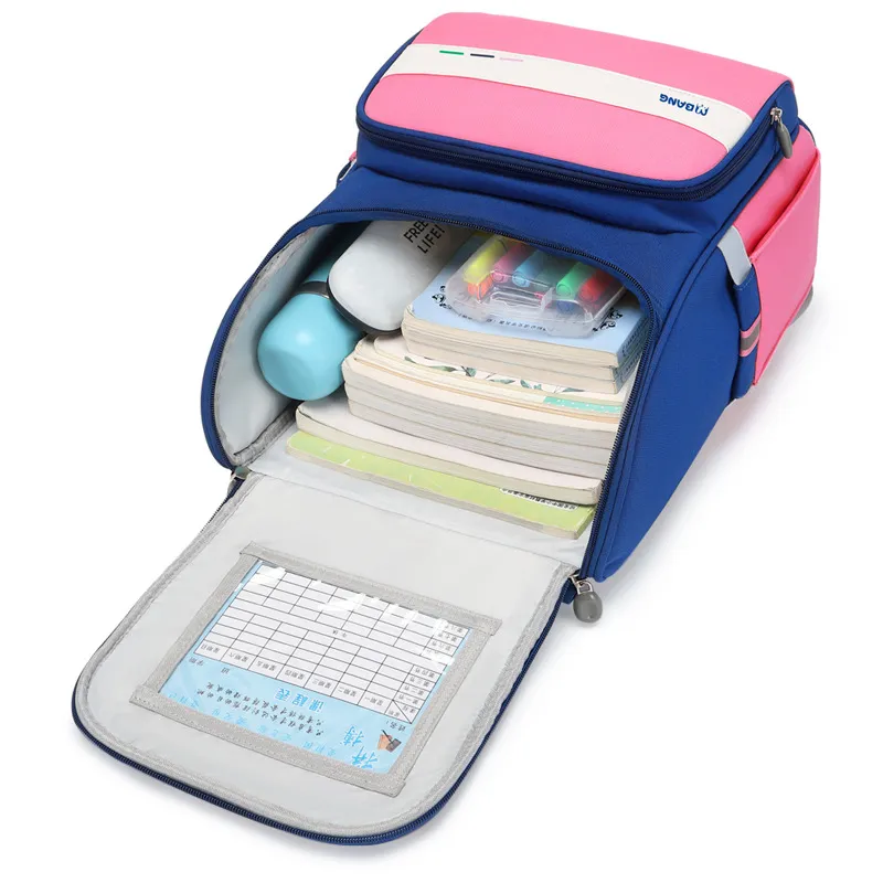 Student Primary School Children&prime;s Backpack Contrasting Colors Lightweight Waterproof Backpack