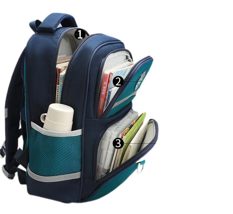 Customized Backpack Primary School Studentschildren Ultra Light Spine Protection