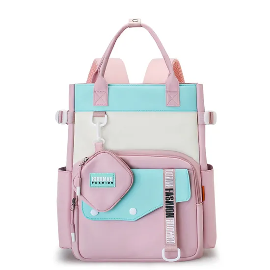 Primary School Student Large Capacity Backpack Simple Children′s Backpack Girl′s Backpack