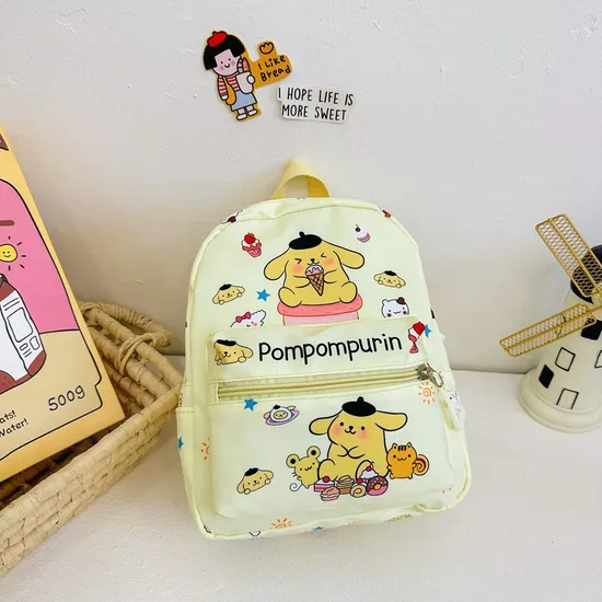 New Kindergarten School Backpack Cute Large Capacity Nylon Letter Lightweight Children′s Backpack