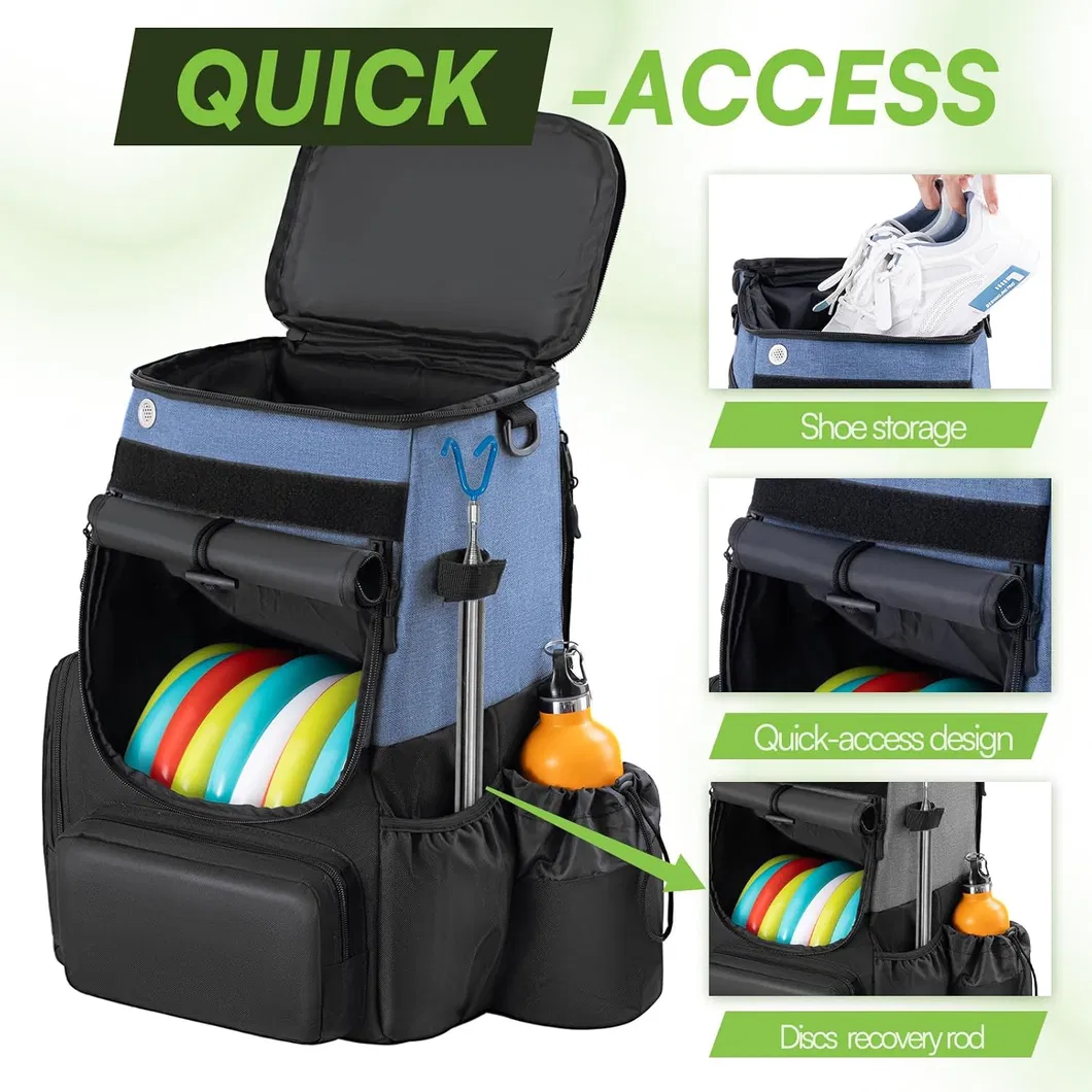 Frisbee Disc Golf Backpack Durable Waterproof Storage Bag Golf Backpack