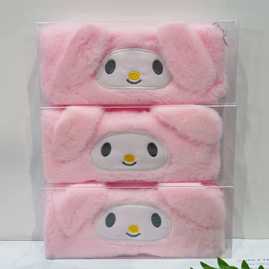 New Cartoon Large Capacity Plush Pen Bag Cute Pen Bag Stationery Bag Storage Bag