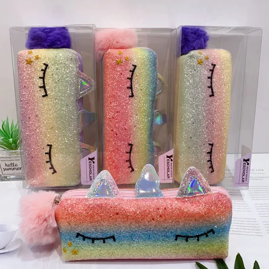 New Cartoon Large Capacity Pencil Case Cute Double-Layer Pencil Case Stationery Bag