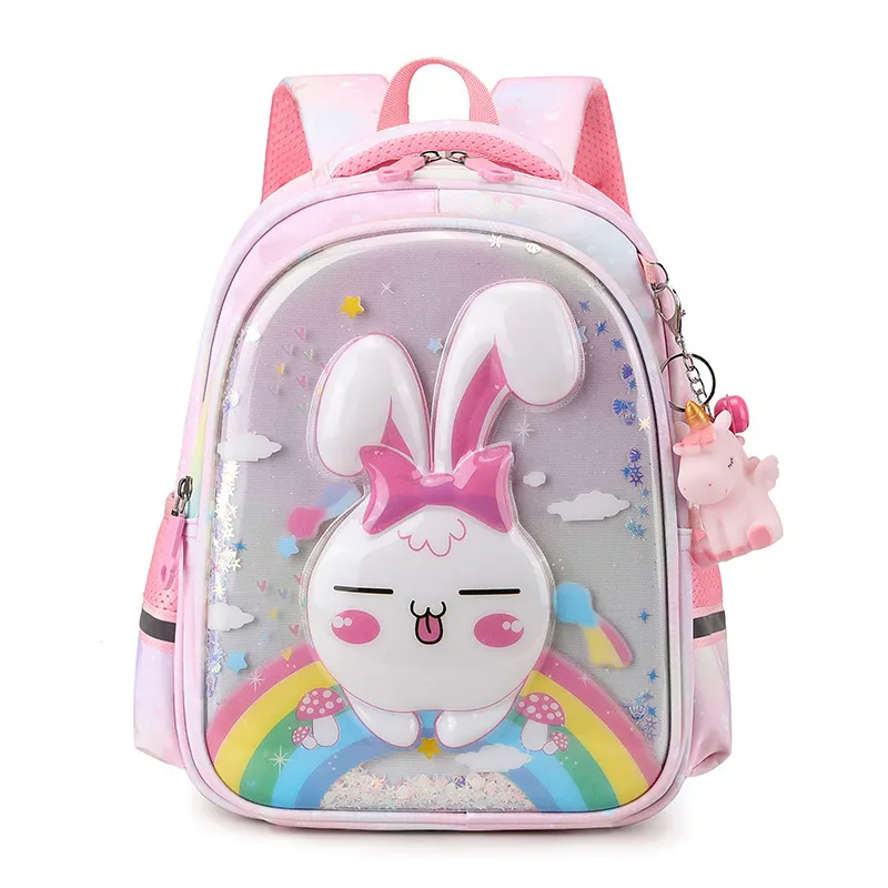 Childrens Backpack Cartoon Fashion Print Elementary School Backpack Large Capacity Kindergarten Backpack