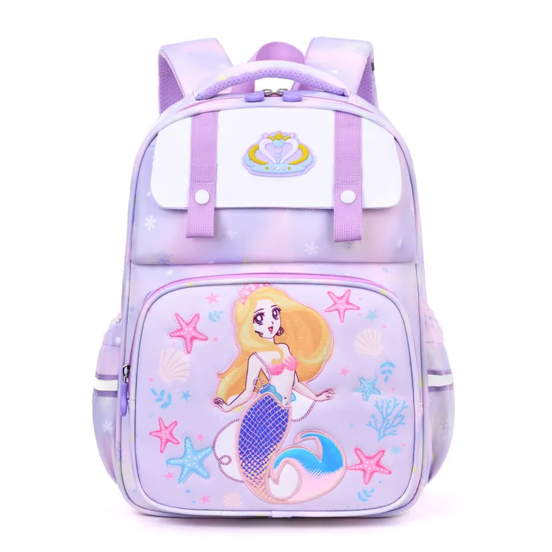 New Primary School School School Backpack Girls&prime; Large Capacity Load Reducing and Breathable Backpack