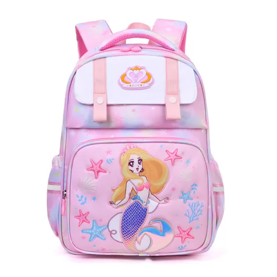 New Primary School School School Backpack Girls′ Large Capacity Load Reducing and Breathable Backpack