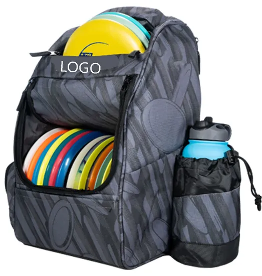 2024 New Customized Logo Large Capacity Outdoor Sports Frisbee Disc Golf Bag Backpack