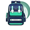 Children′s Printed Logo Backpack School Bag Elementary School Student Backpack
