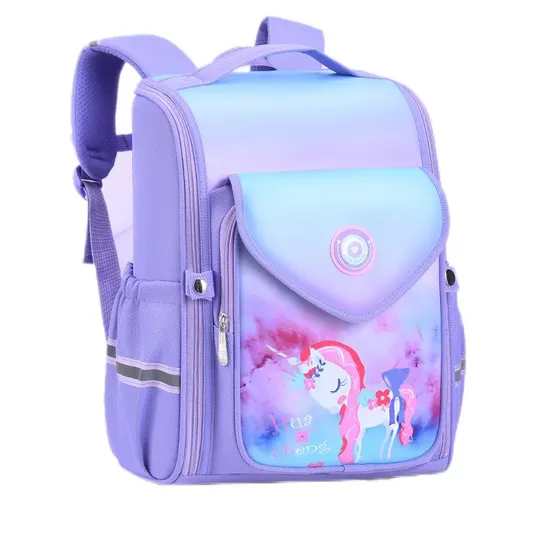 Primary School Student Anti Splashing and Load Reduction Integrated Boys and Girls Fashion Cartoon Customized Backpack