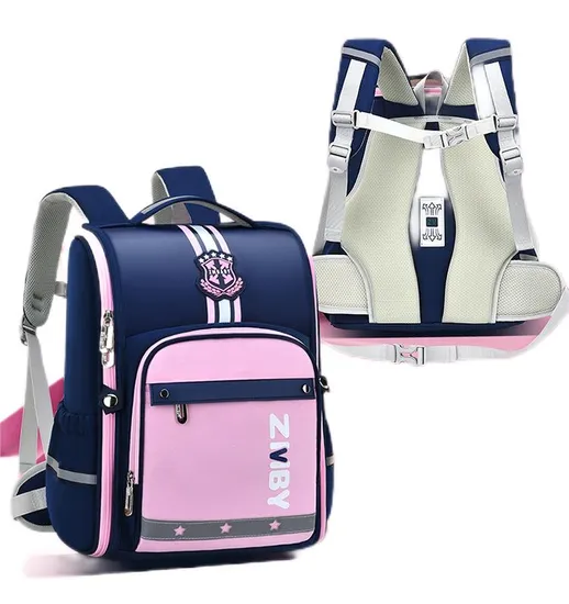 Elementary School Backpack English Style Boys Backpack Lightweight Girls Backpack