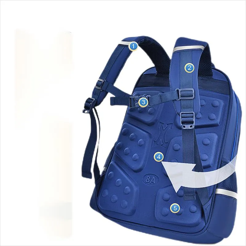 Waterproof Cartoon New Elementary School Boys and Girls Backpack Weight Reduction Astronaut Backpack