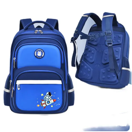 Waterproof Cartoon New Elementary School Boys and Girls Backpack Weight Reduction Astronaut Backpack