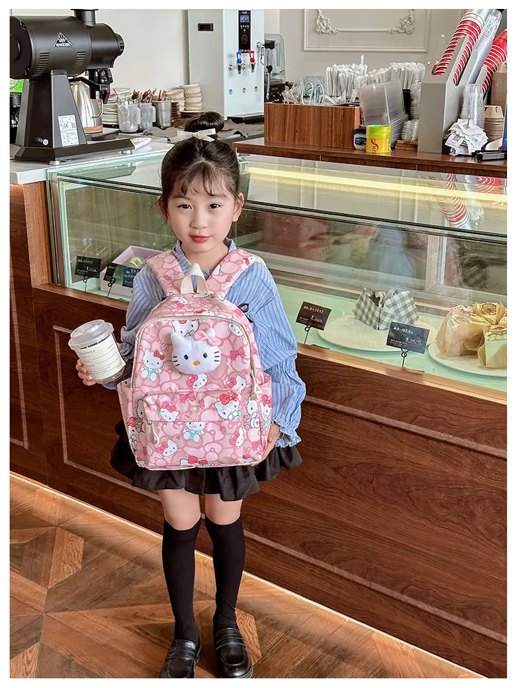 New Children&prime;s School Backpack Cute Cartoon Load Reduction Kindergarten Backpack