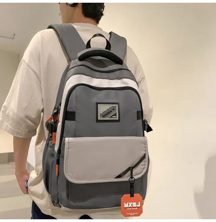 New Junior High School Backpack for Boys and Girls Travel Backpack for Reducing Burden and Spine Protection