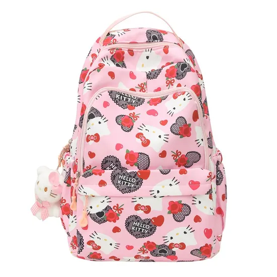 New Backpack Student Cute Cartoon Large Capacity Nylon Lightweight Backpack