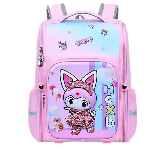New Primary School Anime Cartoon Cute Spine Protection Backpack for Primary School Students
