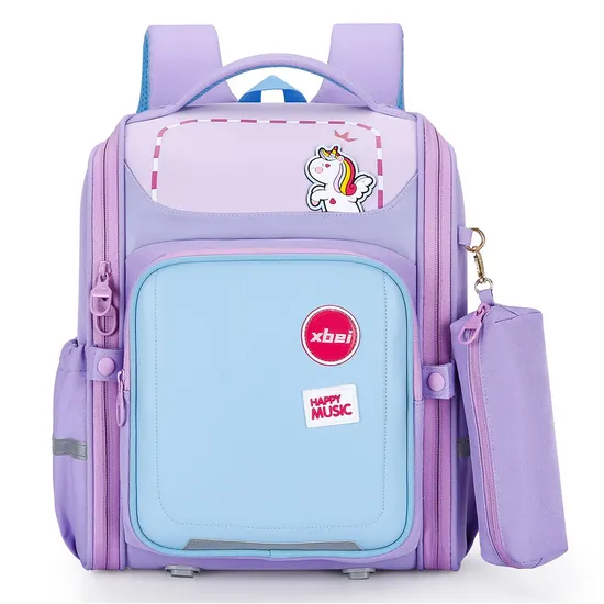 New Elementary School Backpack for Boys and Girls Reducing Burden and Protecting Spine Large Capacity Student Backpack