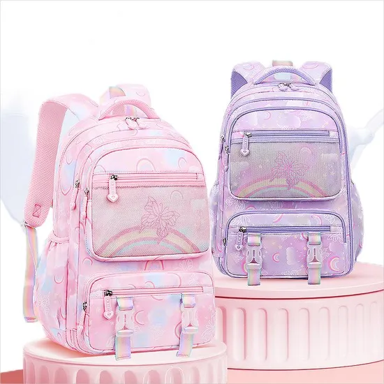 Wholesale of Elementary School Backpacks for Girls Lightweight Children′s Backpacks