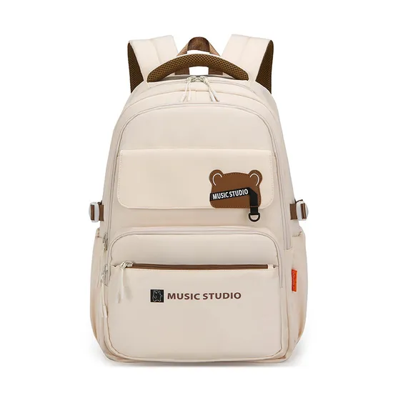 New Student School Bag Multi Functional Little Bear Girl Large Capacity Backpack