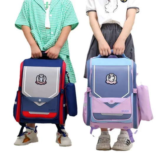 Children Backpack Primary School Boy and Girl Large Capacity Lightweight Load Reducing and Spine Protection Backpack