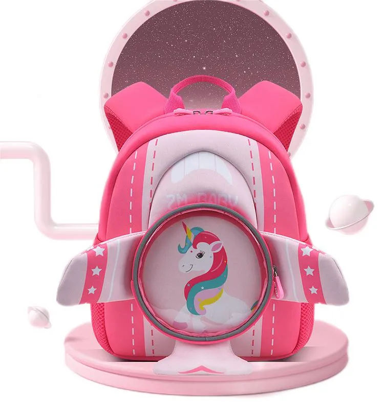New Kindergarten Backpack Male Cartoon Cute 3D Preschool Lightweight Children&prime;s Shoulder Mini Backpack