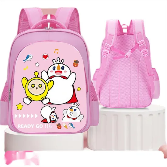 Schoolbag for Elementary School Students Cute Girls Children′s Waterproof Large Capacity Backpack