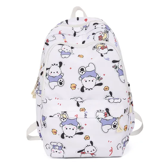 2024 New Cartoon Lightweight Women′s Large Capacity School Bag Nylon Backpack