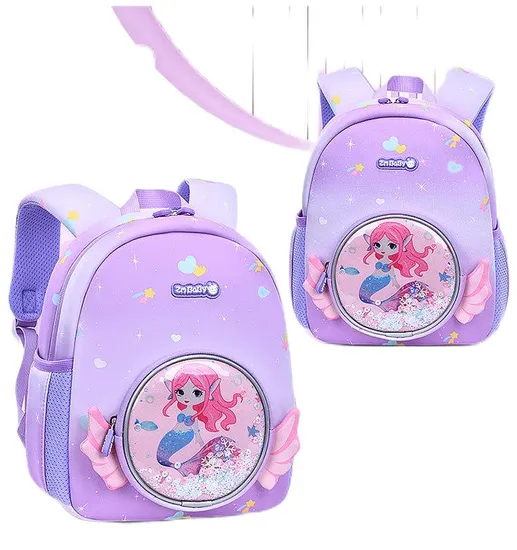 New Waterproof Fabric Backpack Cartoon Cute Kindergarten Backpack Girl Mini Backpack