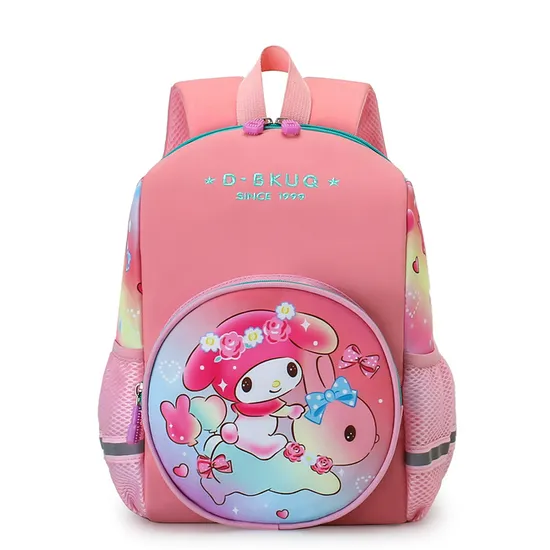 New Children′s Cartoon Fashion School Bag with Large Capacity and Lightweight Nylon Melody Kindergarten Backpack