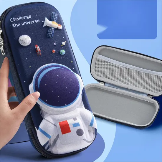 New 3D Pencil Case Double-Layer Primary School Student Large Capacity Pencil Case