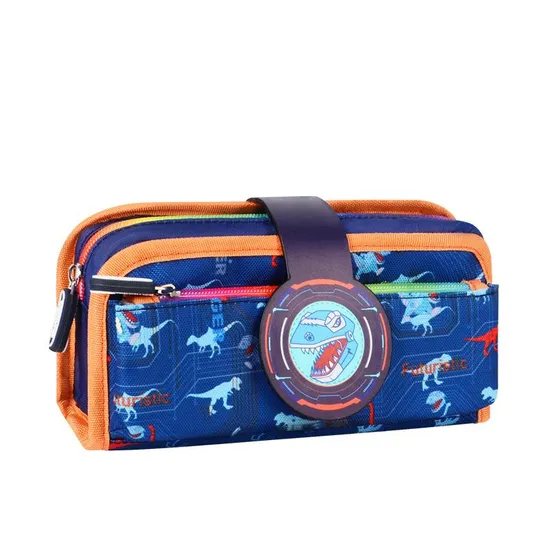 Student Pencil Case Cartoon Stationery Bag Man′s Large Capacity Multi-Layer Pencil Case Pouch