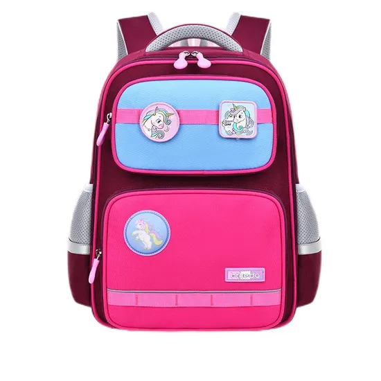Backbone Protection Backpack for Primary School Students in Grades 2-6 Reducing Weight for Boys and Girls Children′s Backpack