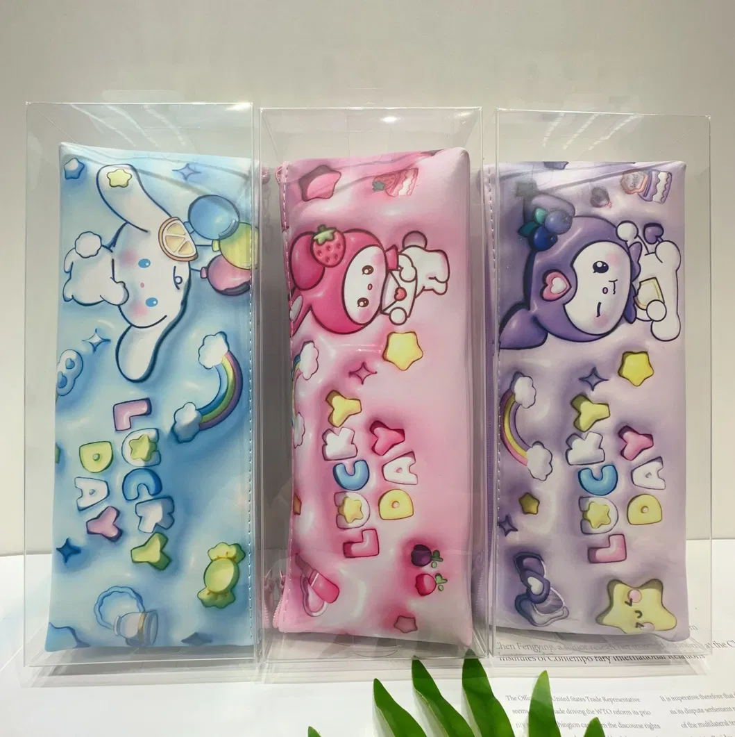 New Cartoon Large Capacity Pen Bag Cute Stationery Bag Storage Bag